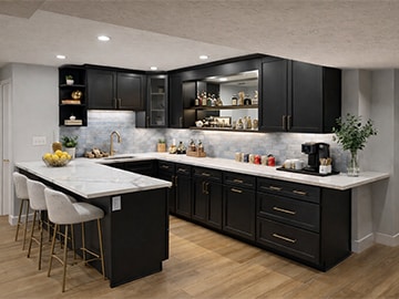 Full bar installation services for homes.